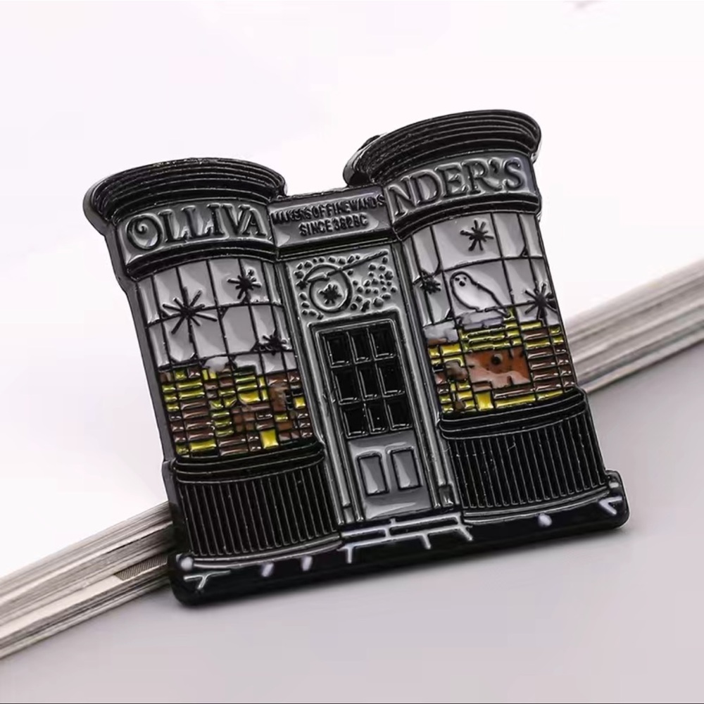Harry Potter enamel pin all ollivanders wand shop new with tags